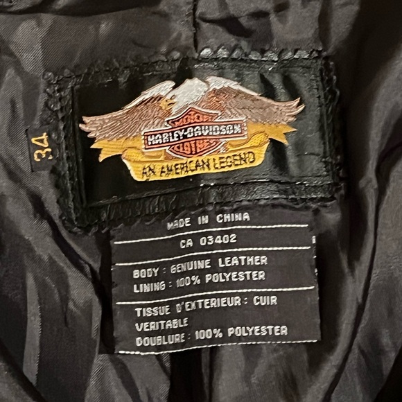 Harley Davidson Men’s genuine leather pants-Size 34 - Picture 2 of 7